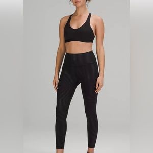 Lululemon Wunder Train High-Rise Tight 25” Foil Black Size 0